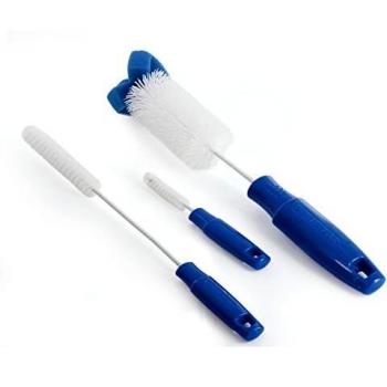 PetSafe Dog and Cat Water Fountain Cleaning Kit, 3 Brushes, Clean Drinkwell Pet Fountains and Fountain Pumps, Drinkwell