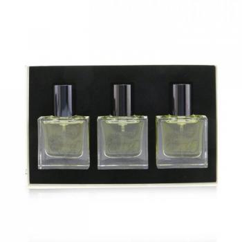 Miller Harris Voyage Collection for Him Eau De Parfum Spray Set: Black Case + Tobacco Leaves + Insolent Vetiver 3x14ml/0.47oz