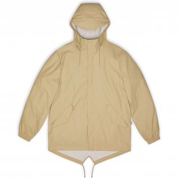 Rains Unisex Fishtail Jacket - Sand - Size S