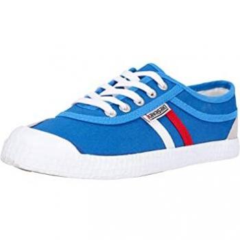 Kawasaki Zapatillas Retro K192496, unisex, color azul (40), tela, plano, con cordones, estilo casual