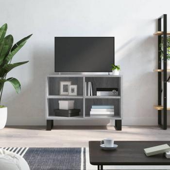 Mueble de TV de madera de ingeniería gris Sonoma 69,5x30x50 cm