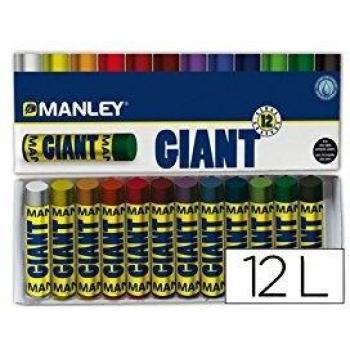 Manley MNC00001 - Pack de 12 ceras, multicolor