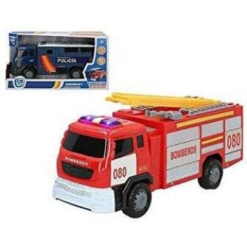 Vehículo Eléctrico Speed & Go con Sonidos de Emergencia - Modelo Bomberos y Policía