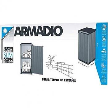 Armario Mueble Bajo Exterior/Interior 1 Hoja PVC 34x39,5x85 cm
