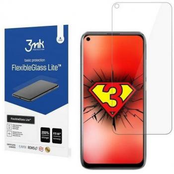 Protector de Pantalla 3MK FlexibleGlass Lite para HTC Desire 20 Pro, Vidrio Híbrido Transparente