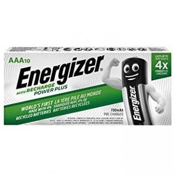 Baterías Recargables AAA Energizer NiMH 850mAh 1.2V (Paquete de 10)