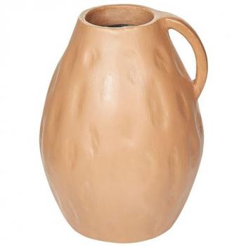 Jarrón Decorativo Beige Terracota 40 cm Hecho a Mano Kulim