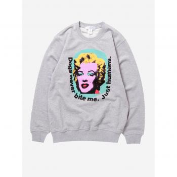 COMME DES GARCONS SHIRT Andy Warhol Crewneck Sweatshirt Grey M Men