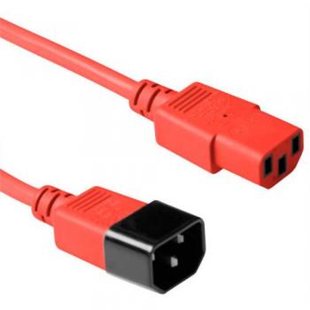 Cable de Alimentación C13 a C14 rojo 1,20 m