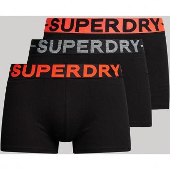 Pack de 3 calzoncillos orgánicos Superdry - Color negro - Talla L
