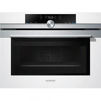 Horno Compacto Multifunción Siemens con Función Microondas CM633GBW1 en Blanco
