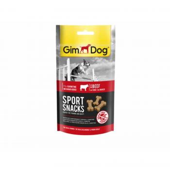 GimDog Sport Huesitos de Ternera para Perros - 0.06 KG, snacks masticables, ricos en proteínas, ideales para la salud dental y el entretenimiento canino