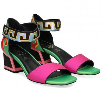 EXE Sandalias Abiertas con Tacón Mujer Multicolor Talla 38