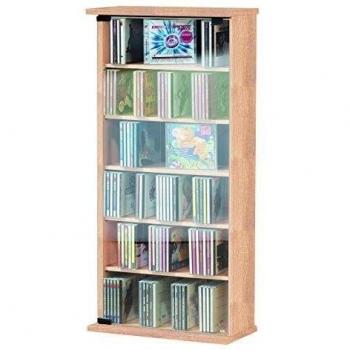 VCM Vetro-Torre para CD/DVD, para 150 CDs, Efecto Corte de Sierra, Color, Roble Sonoma