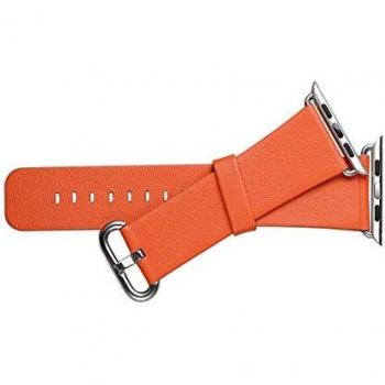NK - Correa de Cuero Naranja para iWatch
