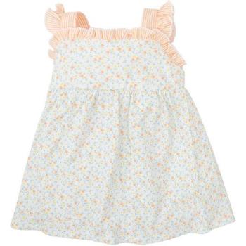 Vestido de bebé niña a rayas en color naranja