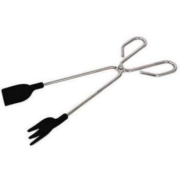 Tenacilla Larga para Fritura de 30cm, Antiadherente con Pala de Nylon y Acero Inoxidable - IRIS