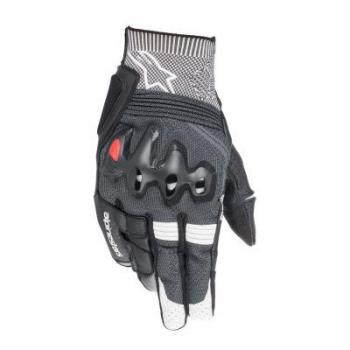 Alpinestars Morph Sport Short Cuff Leather and Stretch Fabric Motorcycle Gloves - Black/White