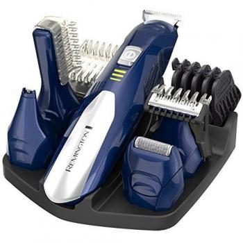 Remington PG6045 Afeitadora y Cortapelo Multifunción Recargable en Azul y Plata con Cuchillas de Titanio