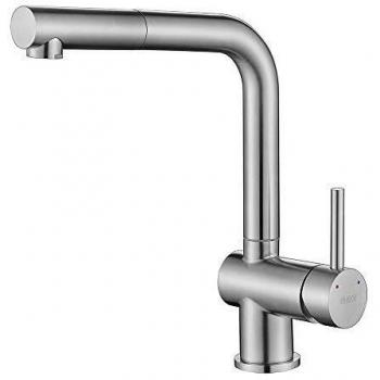 ONECE Grifo Cocina Extraíble Giratorio a 360°, Mezclador Cocina con Ducha Extensible, Grifos Monomando de Fregadero con Bases Magnéticas, Aireador Extraíble, Acero Inoxidable 304, Agua Fría y Caliente