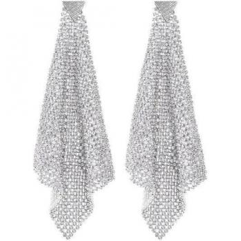 Guess JUBE02102JWRHWHT-U Dancing Queen Silver-Tone Earrings