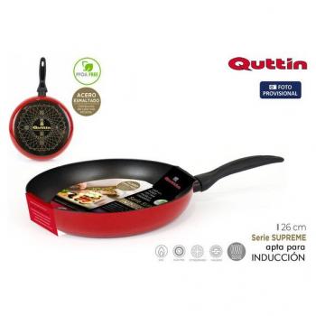 Sartén Antiadherente Supreme 26cm Acero Esmaltado Quttin