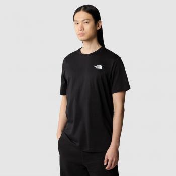 Camiseta TNF Red Box Hombre Negro