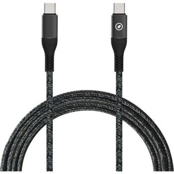 Muvit For Change Cable Tipo C a Tipo C 5A/100W 1.2m Resistente Negro