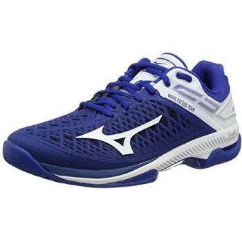 Mizuno Wave Exceed Tour 4 AC, Zapatillas de Tenis Unisex Adulto, Azul