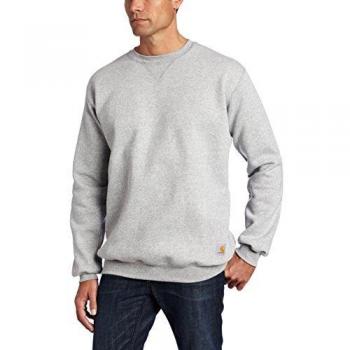 Carhartt Men's Midweight Crewneck Sweatshirt - Heather Grey (Large)
