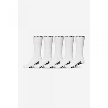 Calcetines Globe Whiteout 5 Pares Blanco
