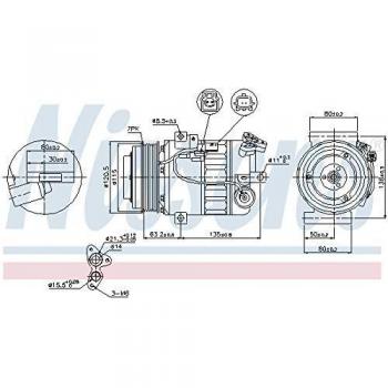 Compresor de aire acondicionado NISSENS 89392