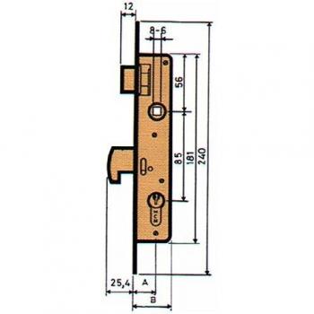 MCM - Cerradura Embutir P/Metalica Mcm 21