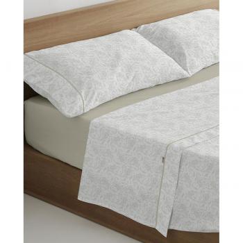 Juego de Sábanas Alexandra House Living Lara Beige Cama de 150 3 Piezas