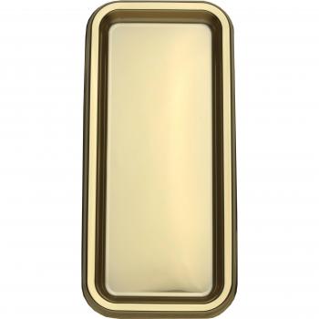 MOZAIK plástico rectangular platos de oro de 2 35 x 16 cm