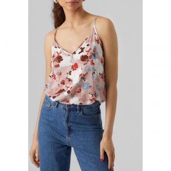 Vero Moda Top Mujer VMEASY SINGLET V-NECK TOP R1 WVN GA Estampado de Tirantes