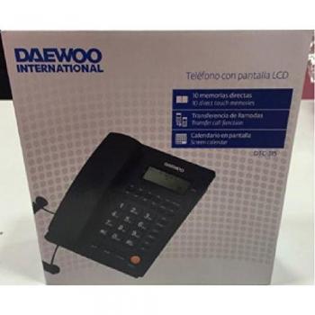 Daewoo 4420041926 - Teléfono de sobremesa, Color Negro