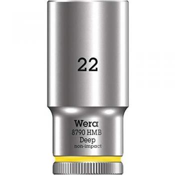 Llave de vaso larga métrica 22mm con arrastre de 3/8 Wera 8790 HMB