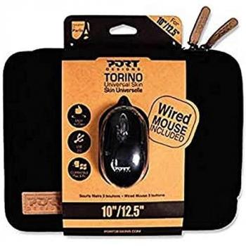 PORT DESIGNS Torino 10/12.5Notebook Case + WB Mouse, Black