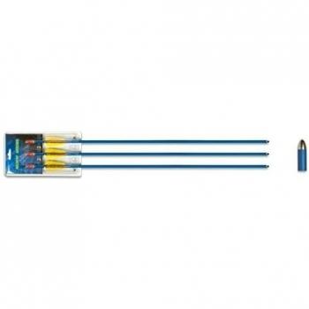 Juego de 3 flechas de aluminio de 29 pulgadas Hellbow diámetro 7,6mm
