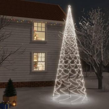 Árbol de Navidad con punta blanca fría 3000 LED 800 cm