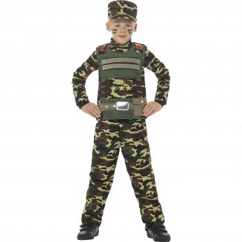 Disfraz de Soldado Camuflaje para Niño - Talla M