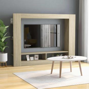 Soporte para TV Sonoma roble 152x22x113cm madera multicapa