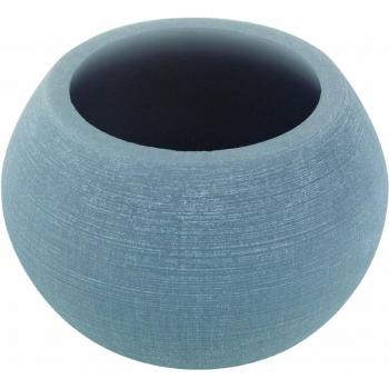 Decoragloba DG-W 10-D - Vela circular hueca, sin mecha, diámetro 10 cm, color gris
