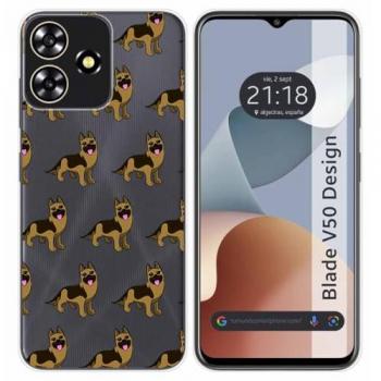 Funda de Silicona para Zte Blade V50 Design 4G con Diseño de Perros 09