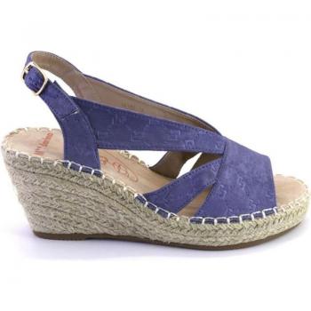 Alpargatas de mujer MANDARINA 752 azul 523