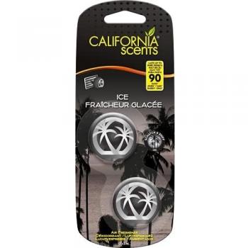 Ambientador para Coche California Scents Hielo - Minidifusores Pack de 2 UDS