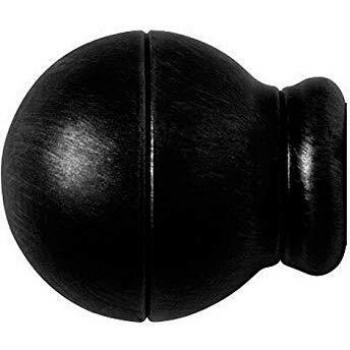 Riel Chyc 5432270 Terminal Forja Esfera Rayada Ø 20 mm. Negro Juego 2 Piezas, Multicolor, X-Large