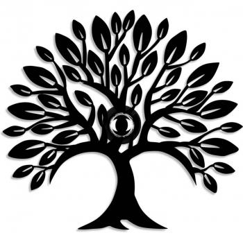 Aplique de Pared Heart Tree V2, Negro, Metal, con Enchufe e Interruptor