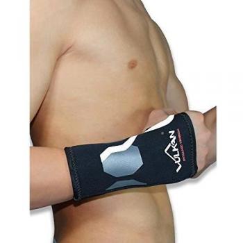 Vulkan Kinesio Muñequera Larga, Hombre, Negro, M
